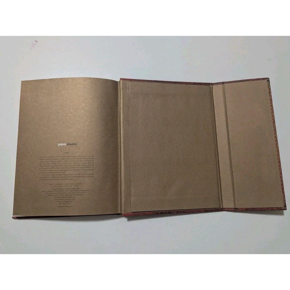 Paperblanks Foiled Personal Journal Notebook Ribbon Marker Red Gold NEW